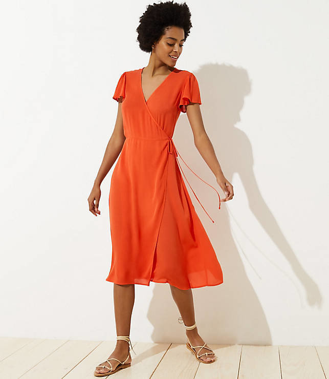 midi wrap summer dress Big sale - OFF 70%