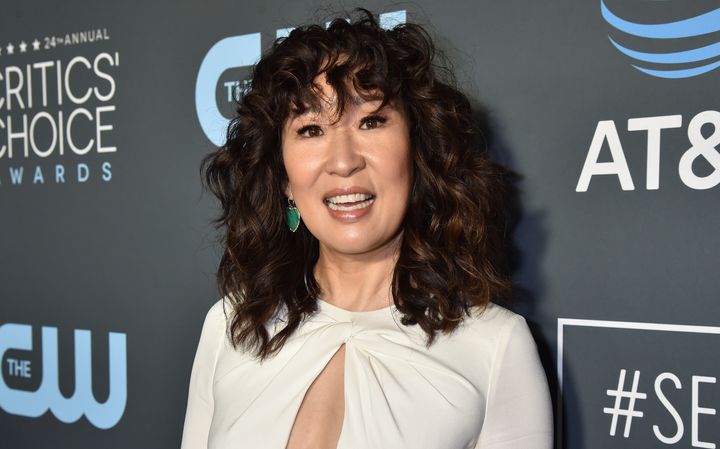 Sandra Oh's curly bangs are among the most enviable. 