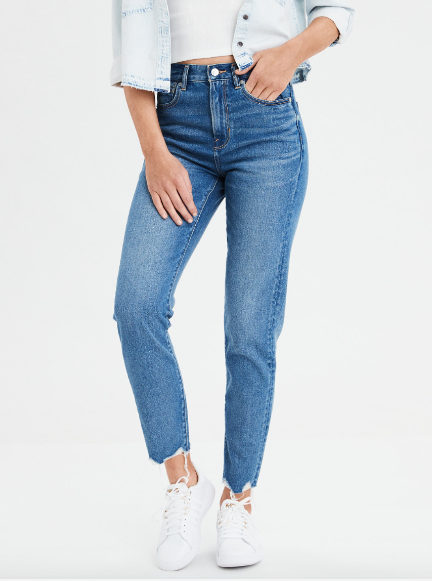 Thin mom jeans sale