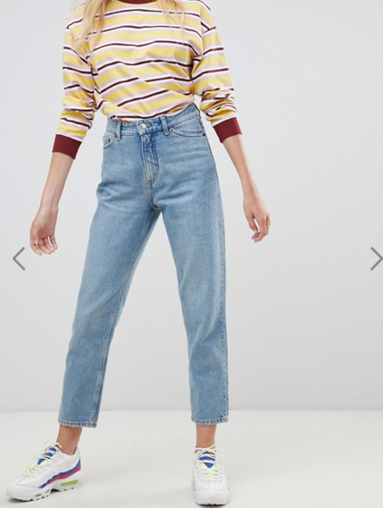 Mom on sale jeans fitted