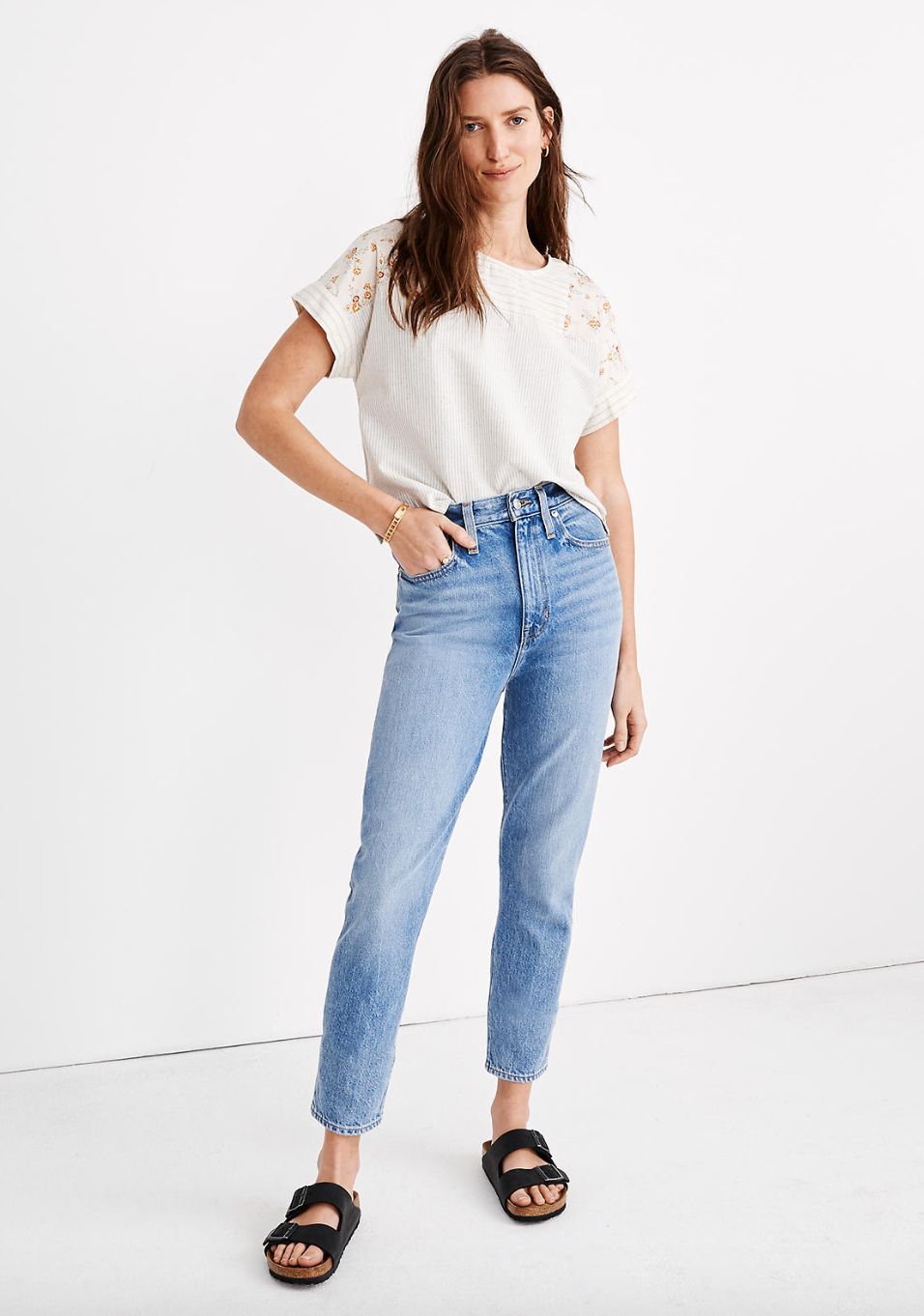 jeans mom fit slim