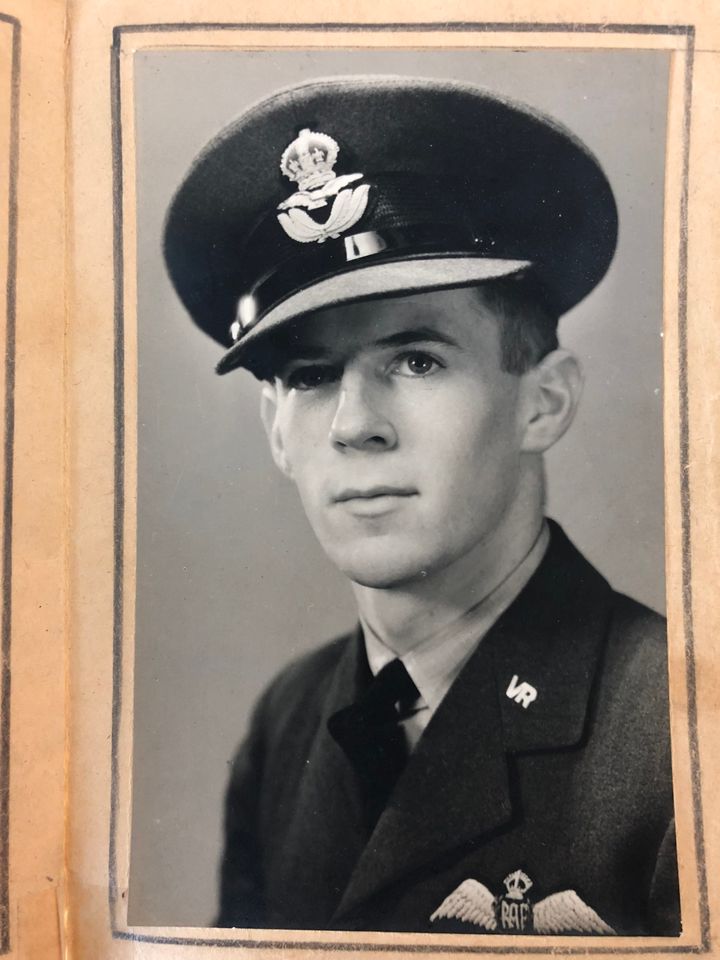 Peter Van Zeller in his RAF uniform during the Second World War 