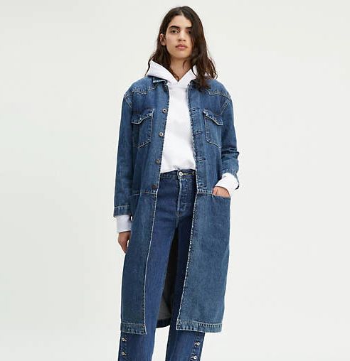 12 Denim Trench Coats And Dusters That'll Tie Together Any Outfit ...