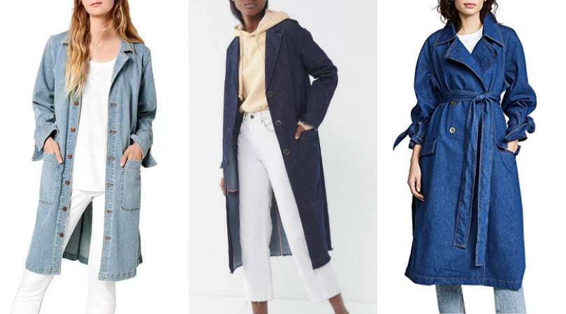 denim sherpa duster