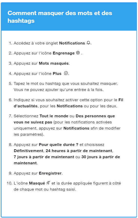 La marche à suivre depuis un mobile