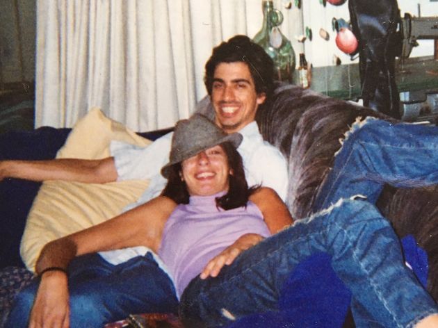 The early days: Arianna and Steve at a friend’s apartment in 2003.