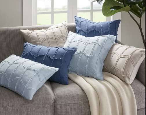 Wayfair online blue pillows