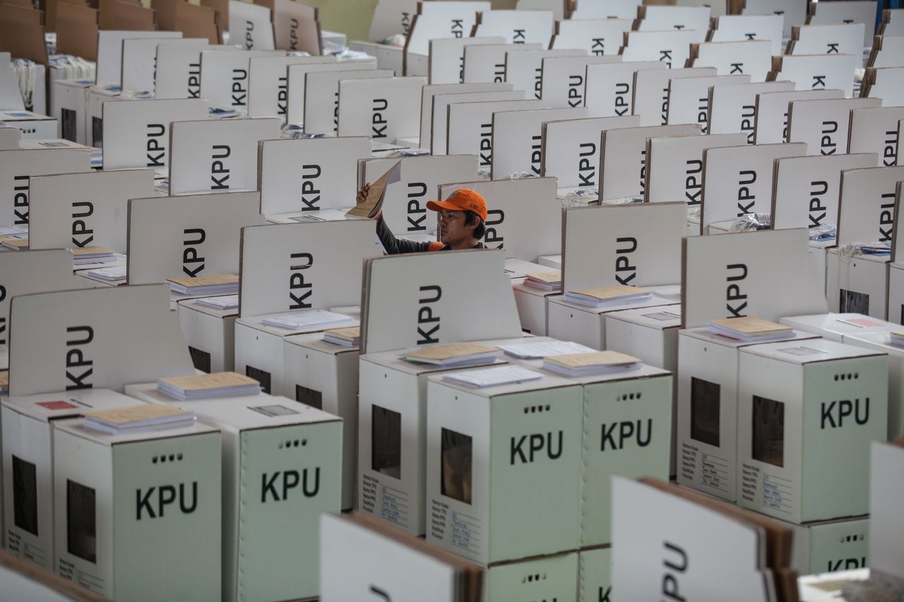 Προετοιμασία για τις εκλογές στην Ινδονησία.