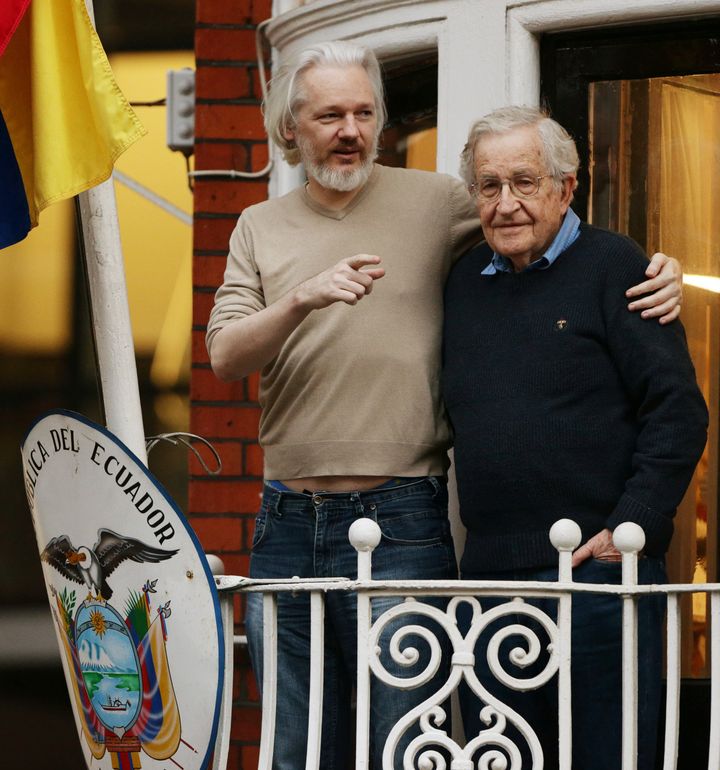Julian Assange and Noam Chomsky