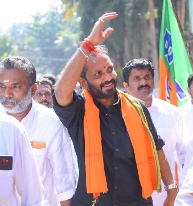 BJP's Pathanamthitta candidate, K Surendran, has 242 criminal cases against him, all of them related...