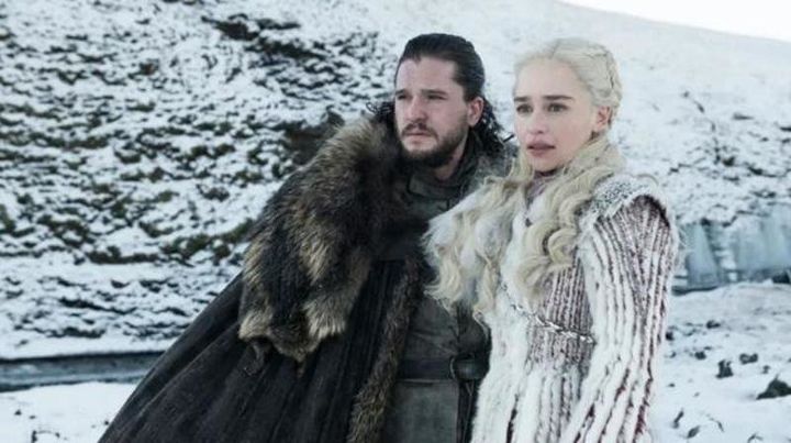 Kit's character, seen here with Daenerys Targaryen, is expected to be at the centre of series 8 