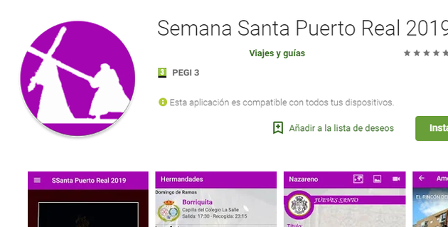 ¿Qué ves en la foto? Bromas con el logo de esta 'app' sobre la Semana Santa de Puerto Real