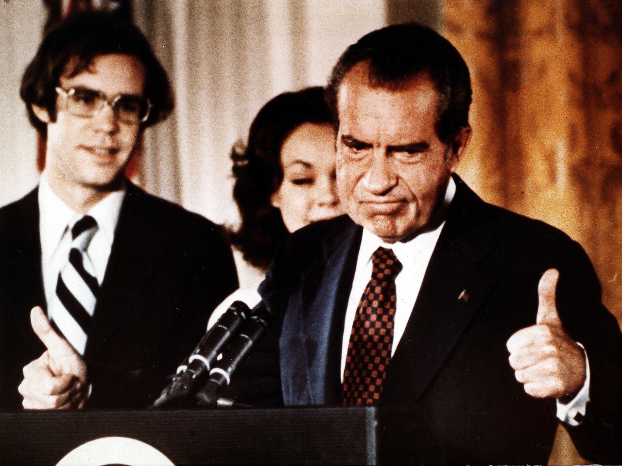 President Richard Nixon ordered his cabinet and aides to access tax returns of his political opponents.