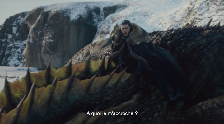 Premier envol solitaire à dos de dragon pour Jon Snow.