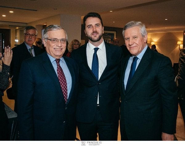 Αλέξανδρος Δημακόπουλος, BOD Member of ECALI S.A., Γιάννης Γεωργακάκης, CEO ECALI S.A., Συμεών Τσομώκος, Founder and Chairman Delphi Economic Forum