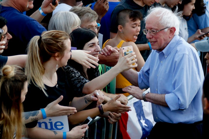 Sen. Bernie Sanders (I-Vt.) in Pittsburgh on Sunday. Releasing his tax returns allows Sanders to attack Donald Trump on his transparency without fear of being labeled a hypocrite.