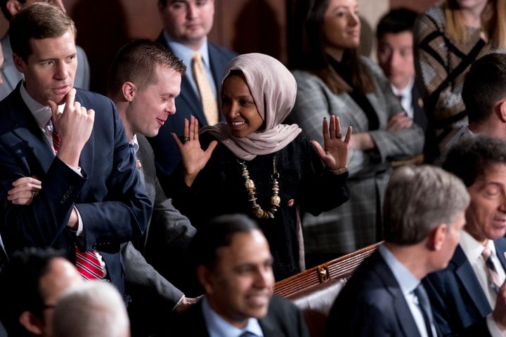 Rep. Ilhan Omar (D-Minn.) was one of the top fundraising House Democrats this quarter, per Politico.
