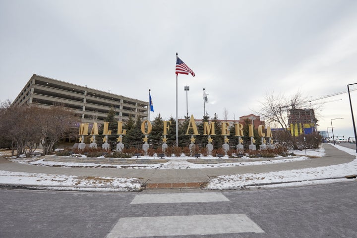 An exterior view of Mall of America during a media tour of its security systems on February 23, 2015 in Bloomington, Minnesota.