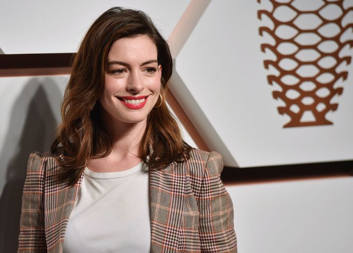 Anne Hathaway attends The Shops & Restaurants at Hudson Yards Preview Celebration Event on March 14 in New York City. 