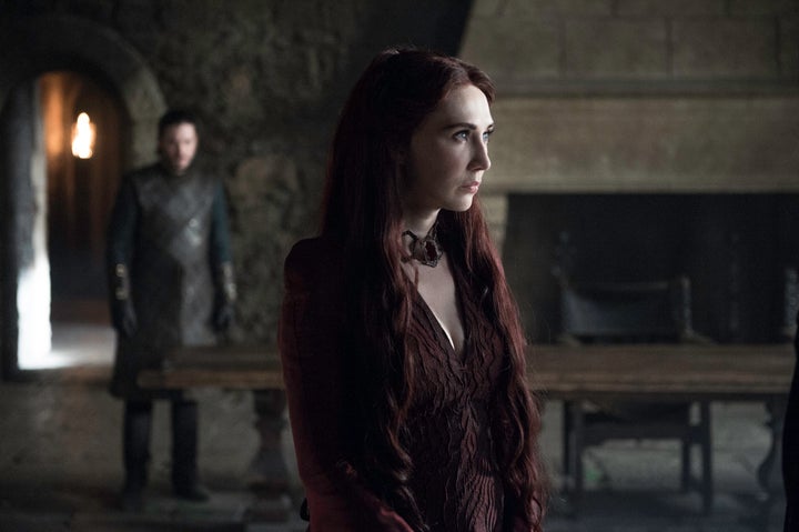 Melisandre and Jon Snow in Season 7.