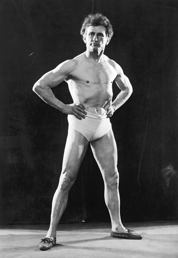 Bernarr Macfadden, 55 years old in this photo, was called "The Father of Physical Culture" and is often credited with inaugurating the physical culture movement. He's responsible for the milk diet detailed below.