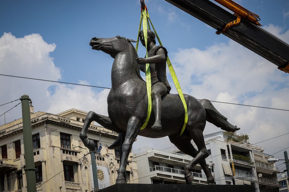 Η ιστορία του έφιππου Μεγάλου Αλεξάνδρου που ήρθε στη συμβολή Βασιλίσσης Ολγας και