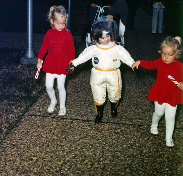 David Phillip Vetter, who was referred to as 'David, the bubble boy' by the media, is seen in the 1970s after researchers from NASA used their experience with the fabrication of space suits to develop a special suit that would allow him to get out of his bubble and walk in the outside world. He used it only seven times.