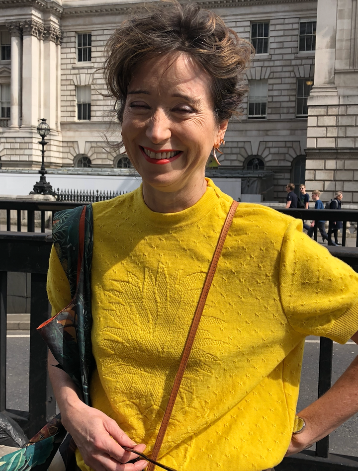 <strong>Vivien said she felt "very positive" about the protest</strong>