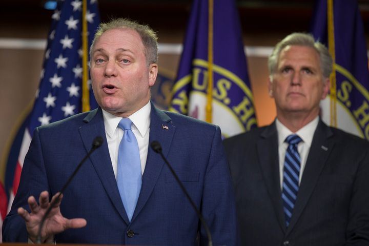 House Minority Leader Kevin McCarthy (right) and House Minority Whip Steve Scalise just want to move on.