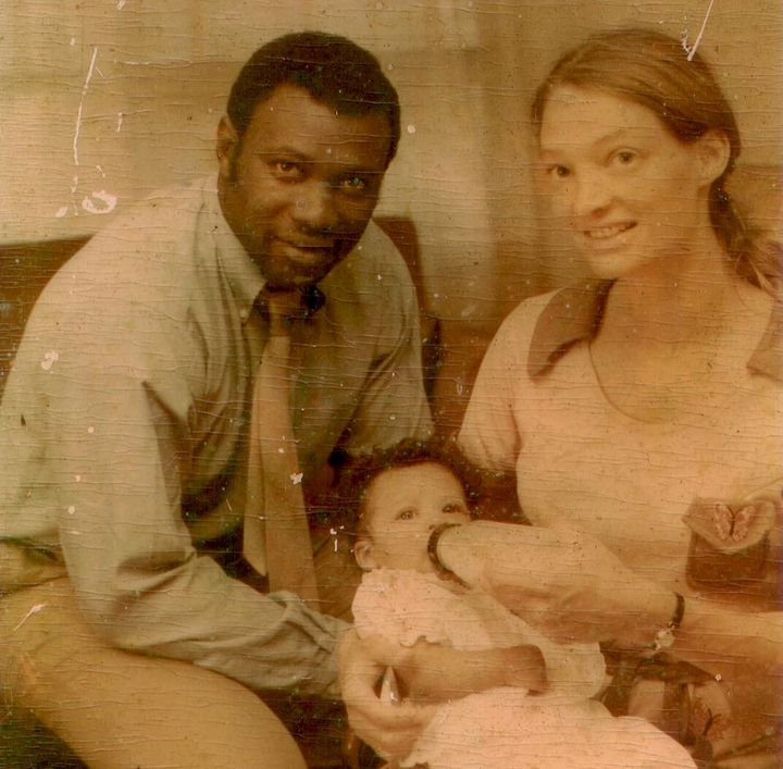 Kim Etheredge, as a baby, with her parents.