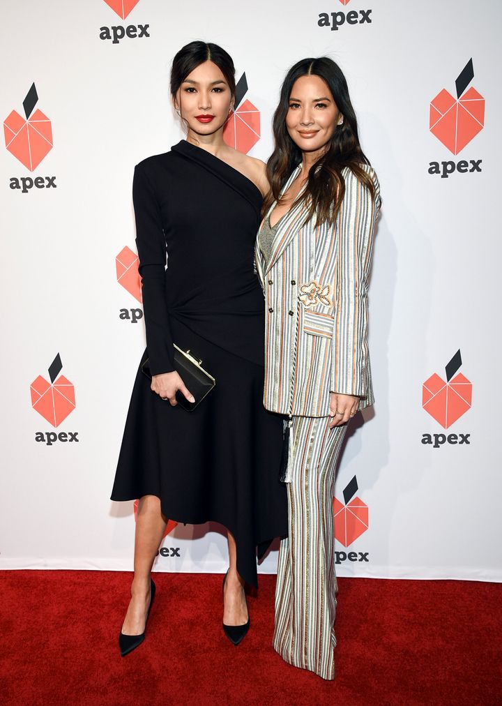 Gemma Chan, left, and Olivia Munn attend the 27th Anniversary Inspiration Awards Gala on Wednesday in New York City.