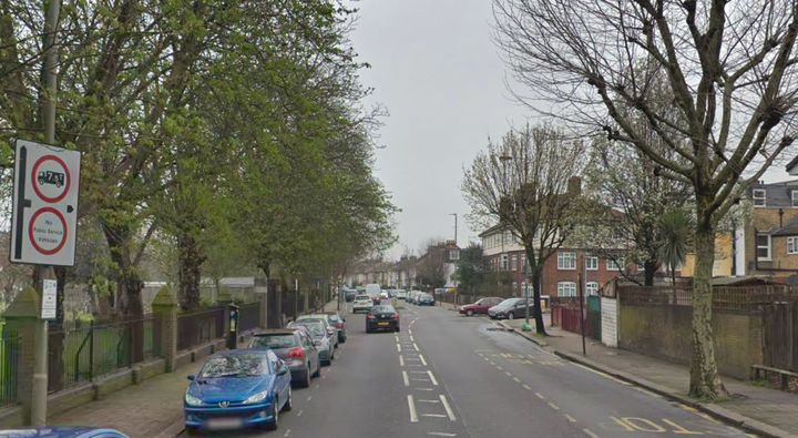 Blackshaw Road, Tooting, where the teenager was treated by paramedics.