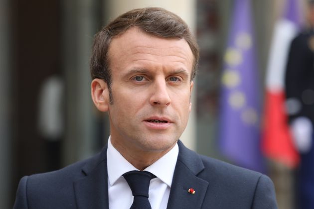 Emmanuel Macron à l'Élysée le 2 avril