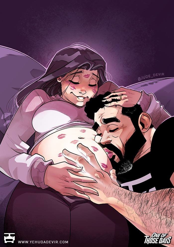 Husband And Wifes Comics Show What Marriage Looks Like While Pregnant HuffPost Life image