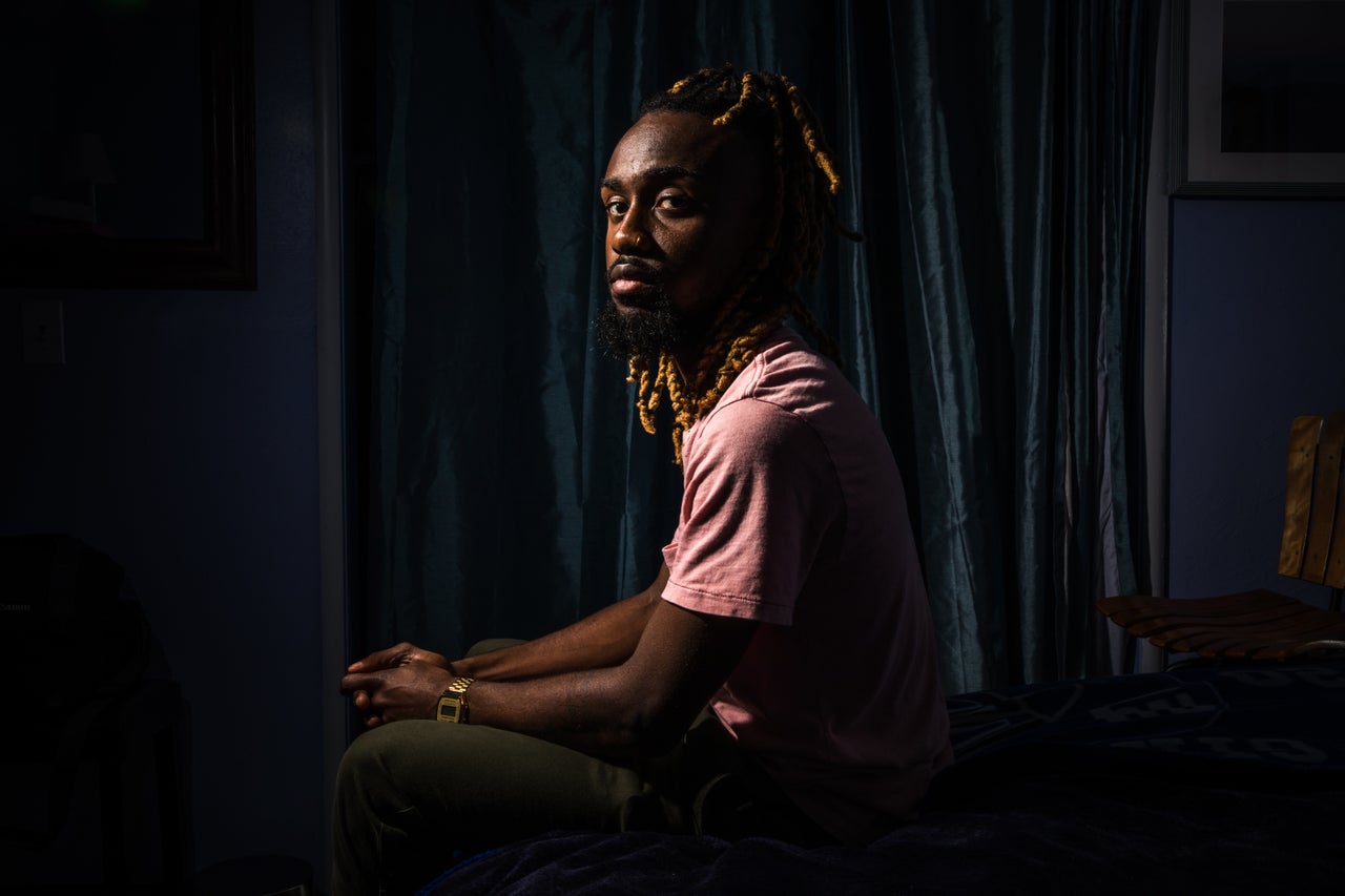 Sharif Hassan, now 25, at his grandmother's house in Oakland, California.