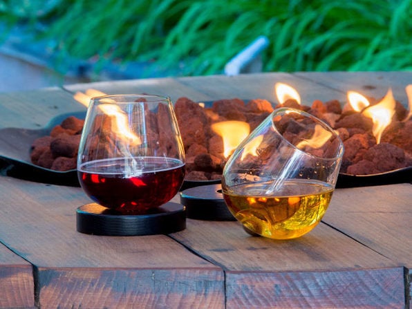 Unique Aura Aerating Spill Resistant Wine Glasses - Set of 2