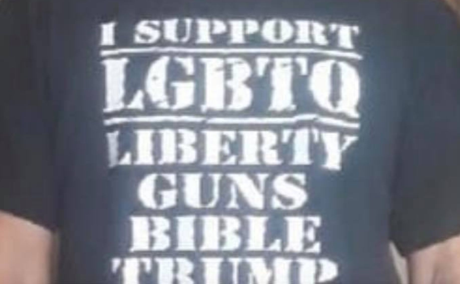 A food truck owner faced backlash after advertising a T-Shirt that said, "I support LGBTQ. Liberty, guns, bible, Trump, BBQ." (Photo: Facebook)