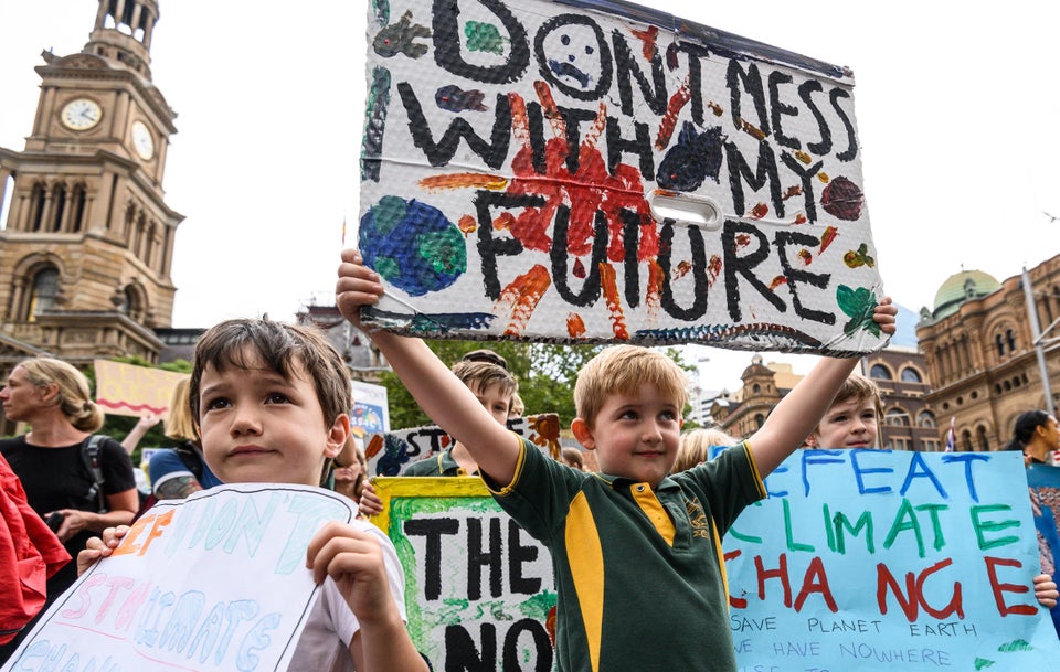 Young people protest in Sydney, Australia, as part of the global climate strike on March