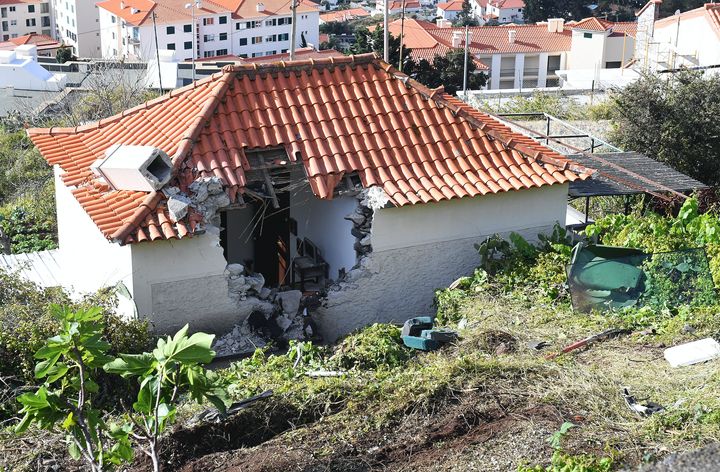 House damaged in the crash which left 29 people dead.