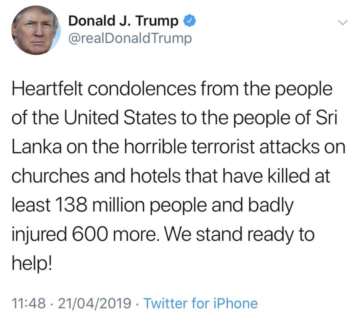 Donald Trump on Sri Lanka