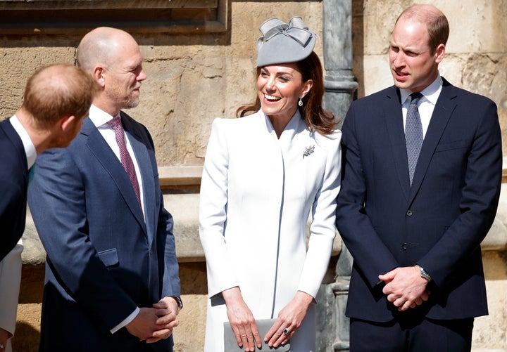 Harry did appear to joke with the Duke and Duchess of Cambridge, though it's highly unusual they would choose not to walk or sit with each other during a royal outing. 