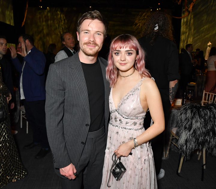 Joe Dempsie and Maisie Williams, whose characters had sex in the most recent episode