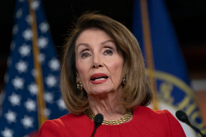 Speaker of the House Nancy Pelosi, seen on Thursday, has said that the Mueller report proved Trump "engaged in highly unethical and unscrupulous behaviour."