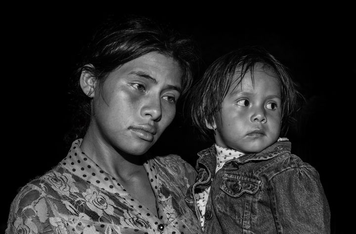 Laura and Her DaughterIn late October 2018, after a nearly 500-mile trek, Laura and her daughter Erika crossed into Mexico from Honduras via the Suchiate River. Laura, age 19, had been carrying her daughter the entire journey and sometimes resorted to drinking water with sugar to fill their empty stomachs.