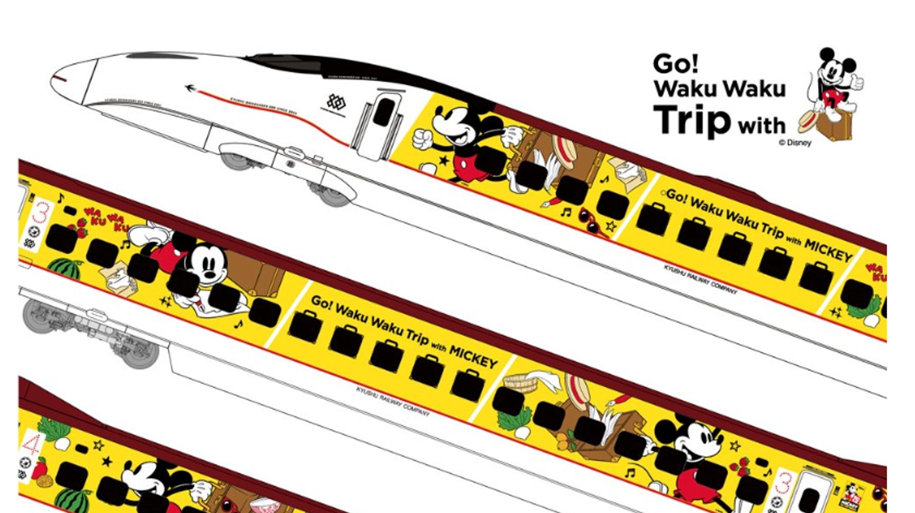 ミッキーがデザインされた可愛すぎる九州新幹線が爆誕 車内販売限定のアイテムも発売へ ハフポスト