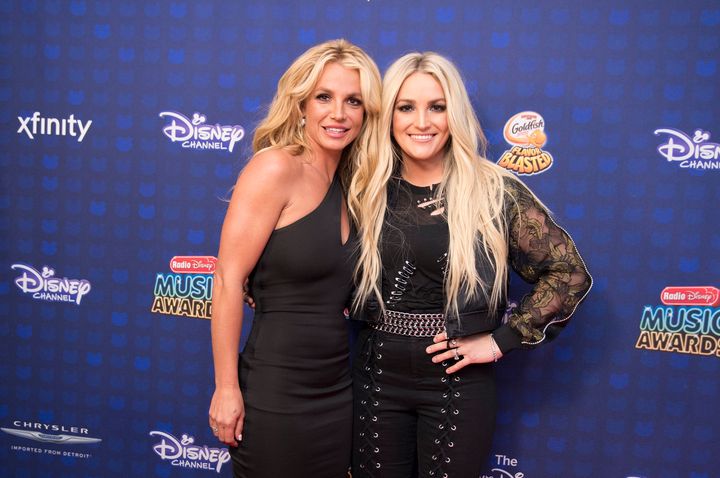 Britney and Jamie Lynn Spears at the 2017 Radio Disney Music Awards in April 2017. 