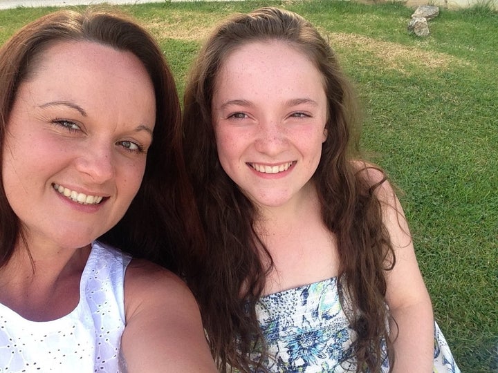 Megan Lee with her mum Gemma