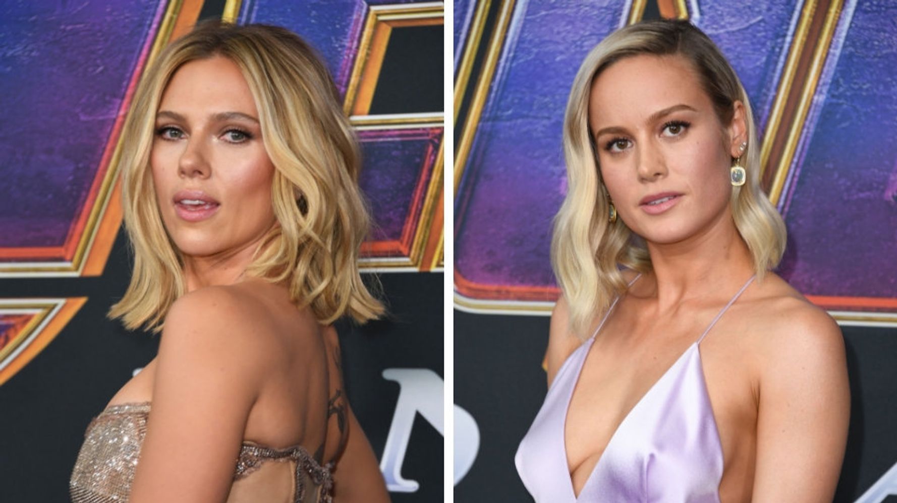 Scarlett Johansson And Brie Larson Wore All The Infinity Stones To ‘Endgame’ Premiere | HuffPost