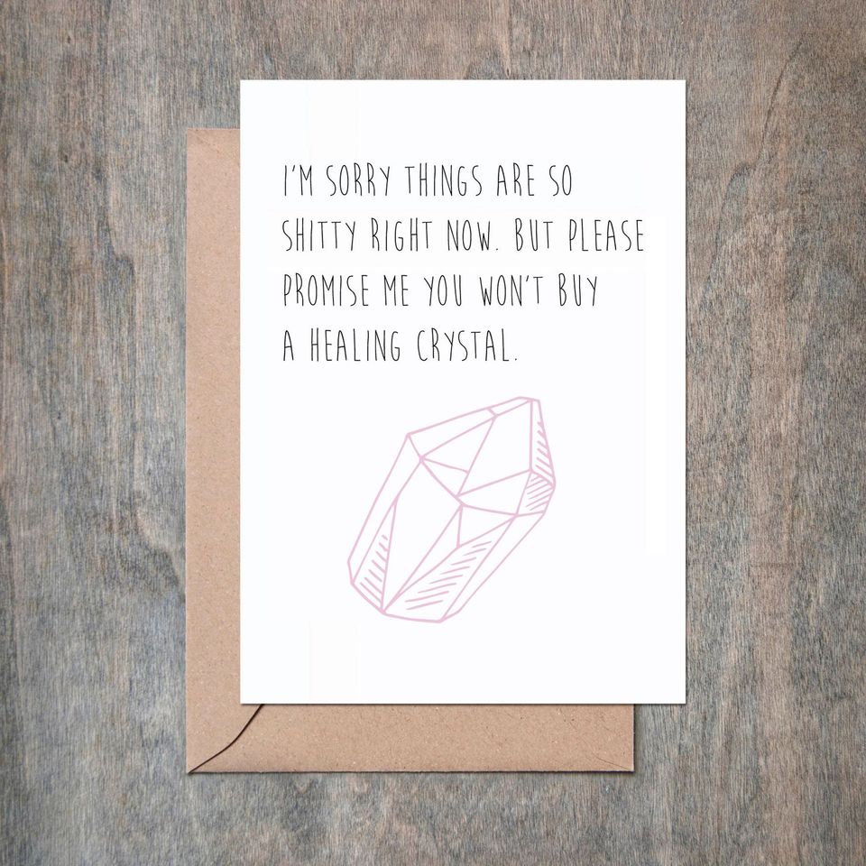Moral Support Card For Her Or Him Encouragement Card To Morally Support Friend Through A Breakup Breakup Or Divorce Card