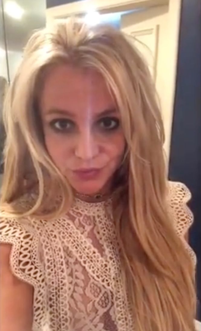 A screengrab from Britney's Instagram video